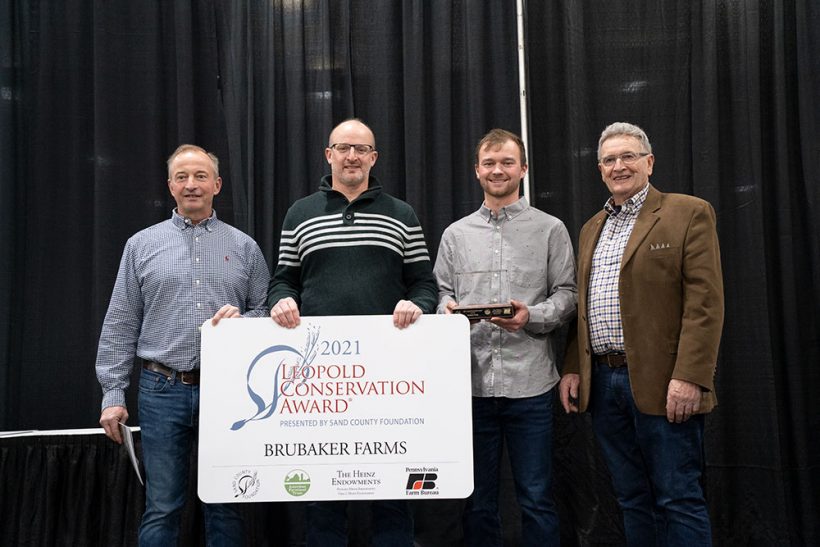 Brubaker Farms Receives Pennsylvania Leopold Conservation Award PFB Test